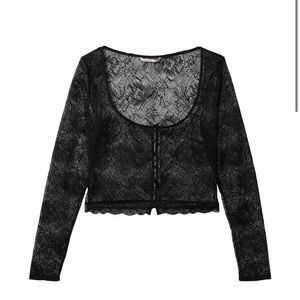 Victoria’s Secret Lacie cropped cardigan top